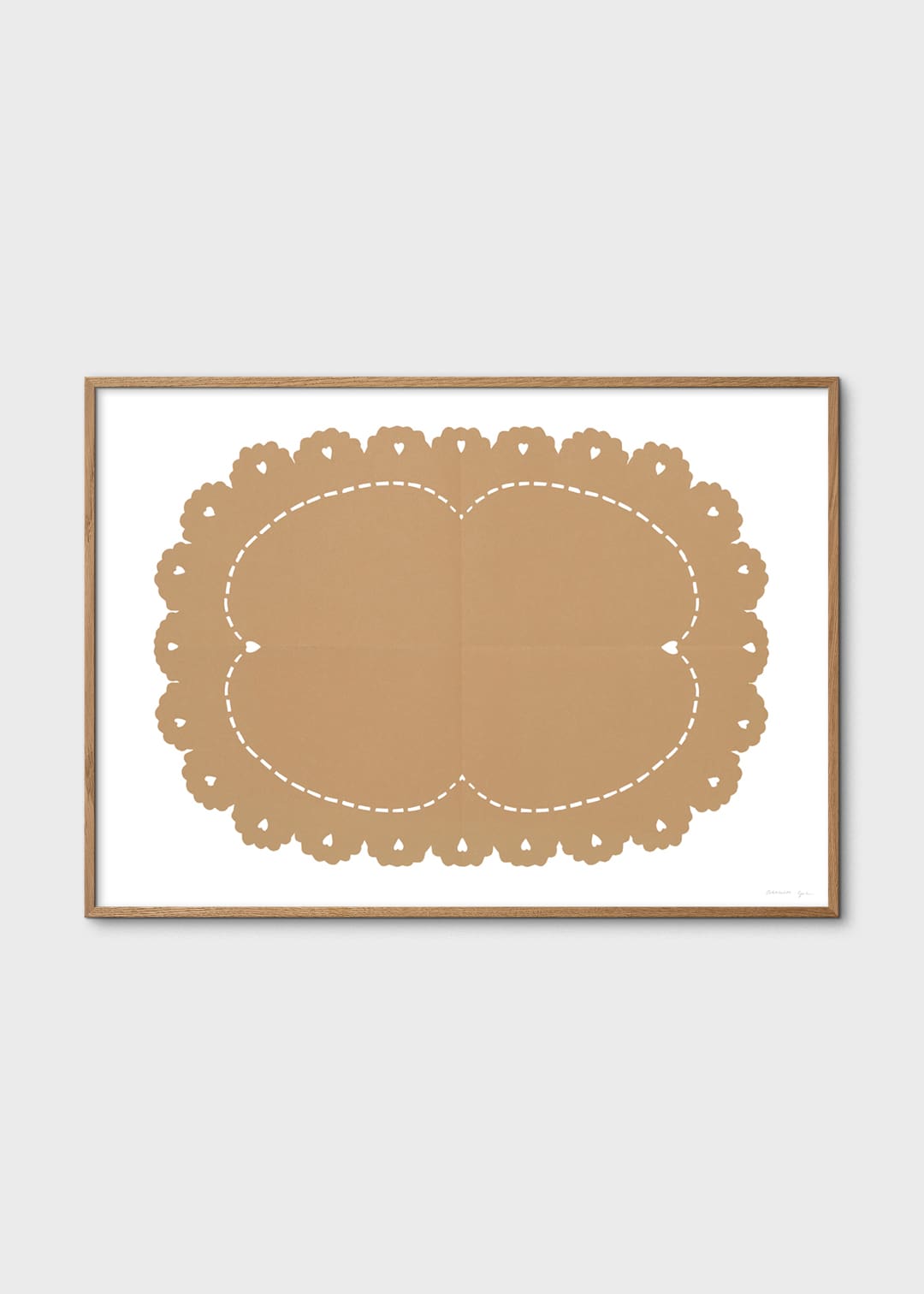 The Poster Club Lace No. 152 Kunstdruck 30x40 beige