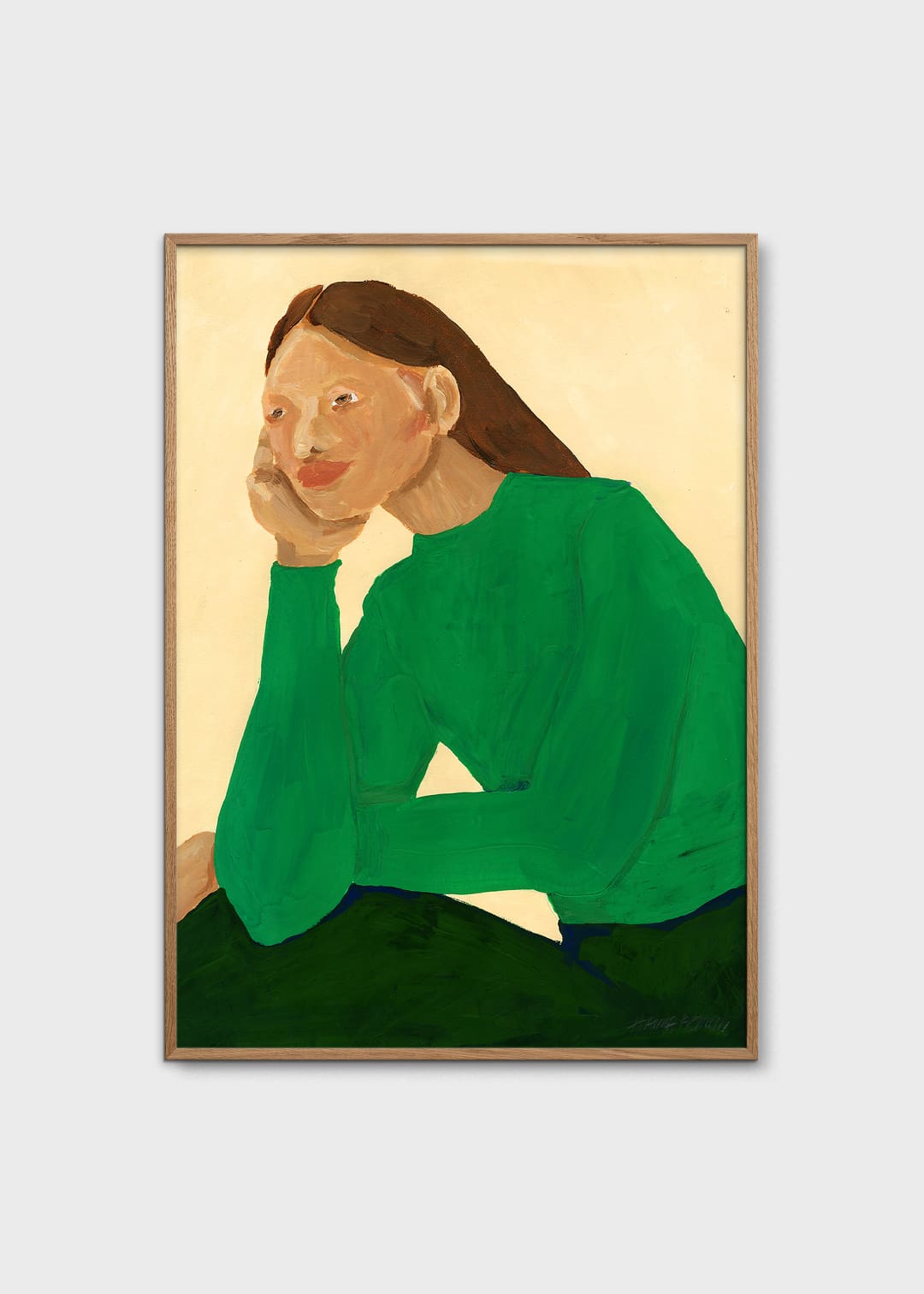 The Poster Club Green Guise Poster 30x40 cm Grün Abstrakt