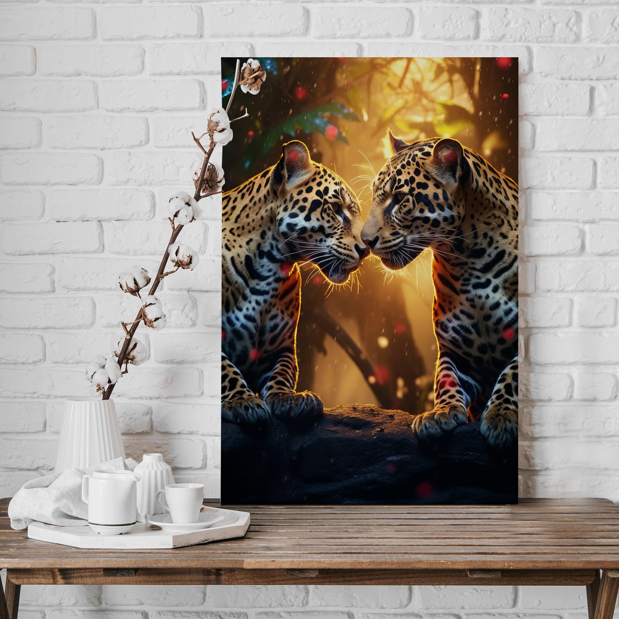 Hustling Sharks Wandbilder Jaguar Love Wandbild 40x60 cm