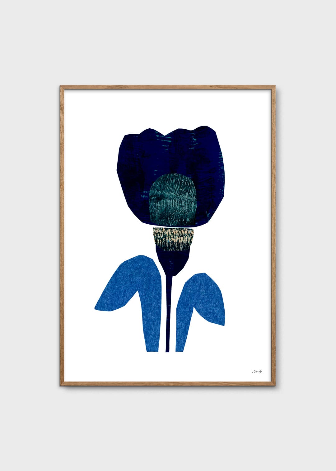 The Poster Club Art Prints Tulip Poster 50x70 cm blau