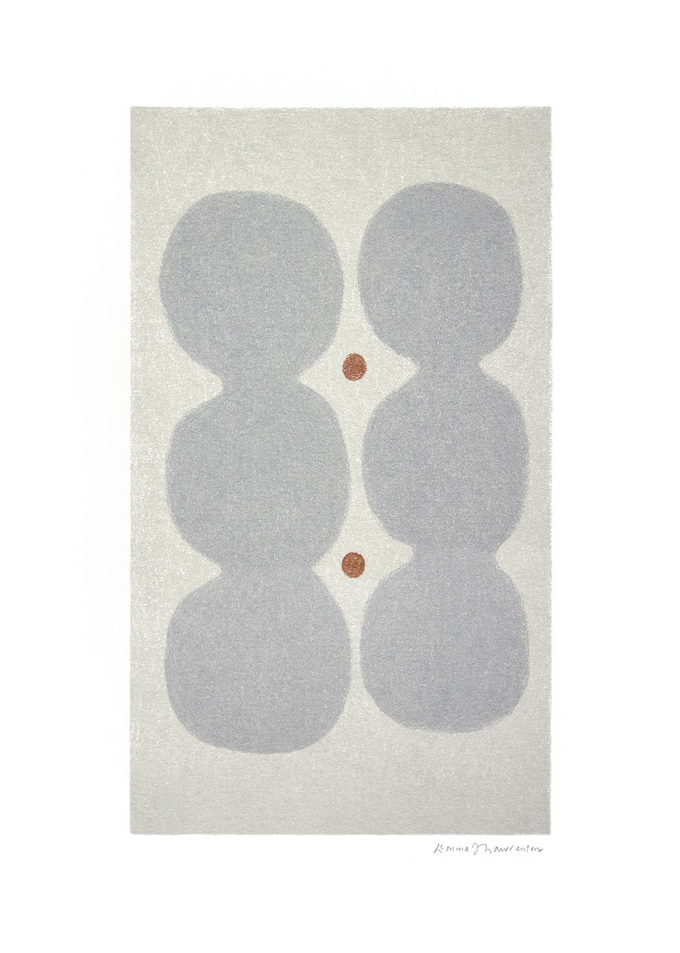 The Poster Club Moonstones Poster 30x40 cm blau