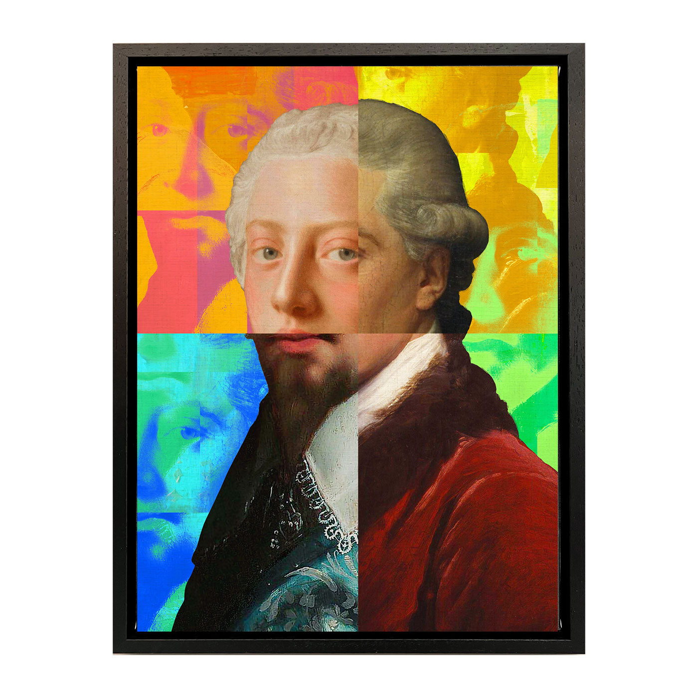 Mineheart Gentleman Puzzled Leinwandbild Rot 30x41cm