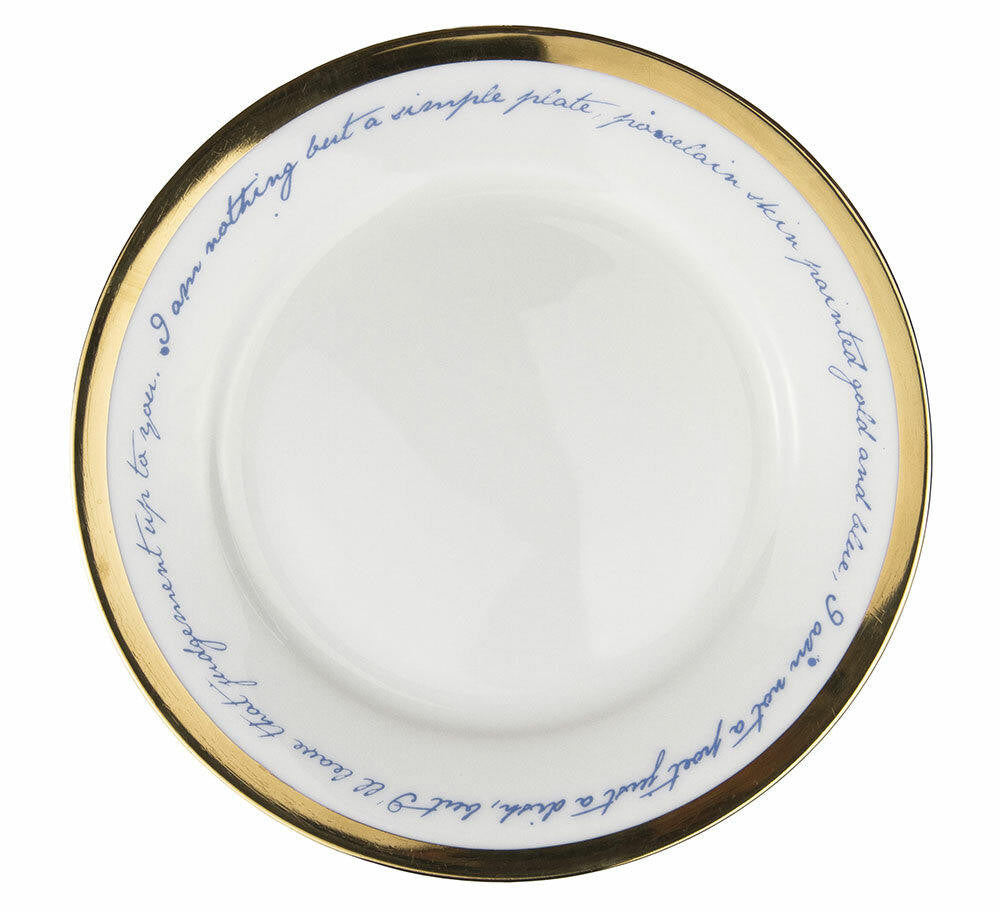Mineheart Poetry Plates Teller Set Bone China Spruch