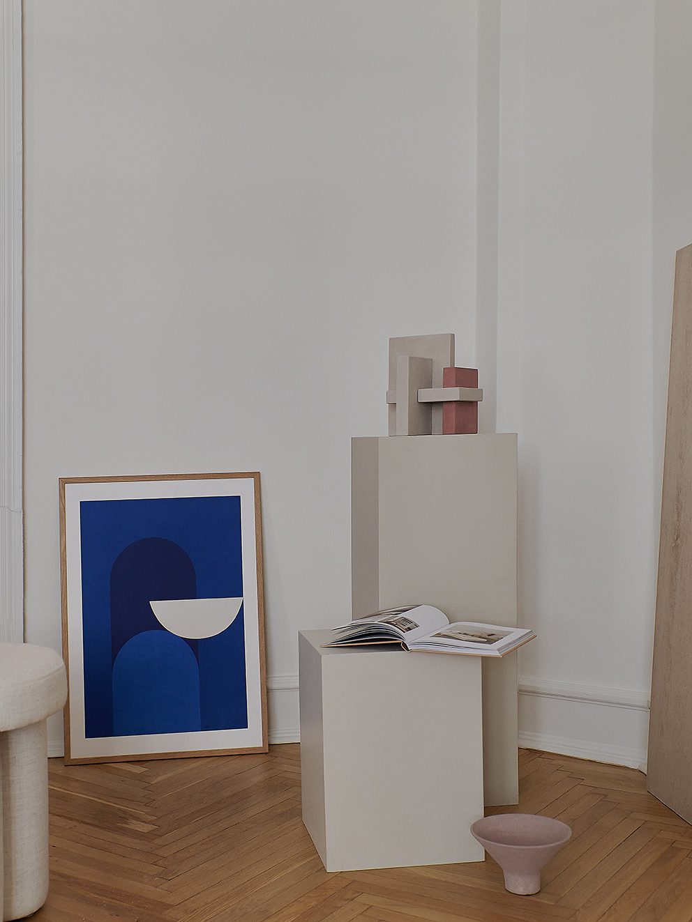 The Poster Club Art Prints Abstract Blue Poster 50x70 blau