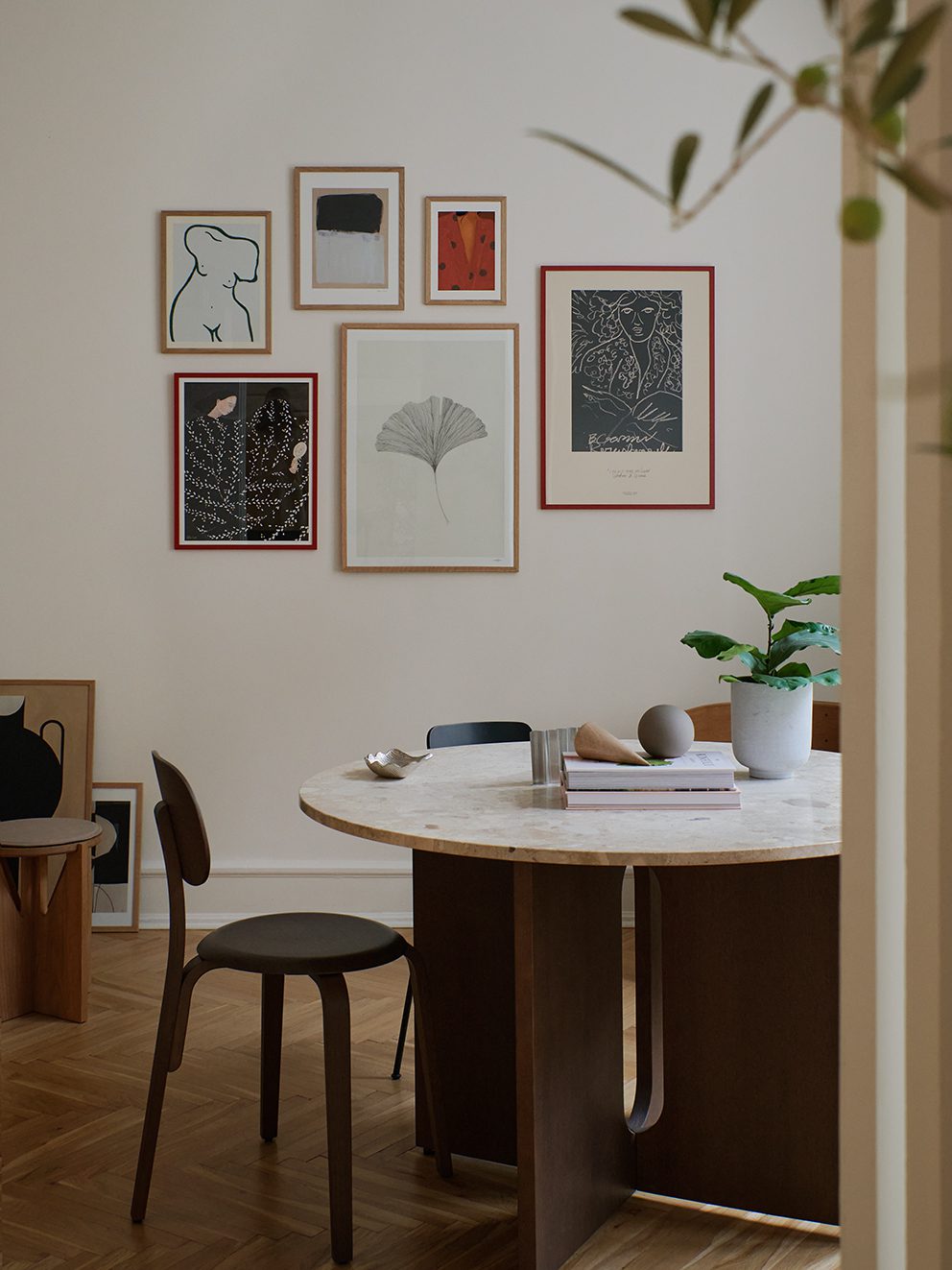 The Poster Club Frames Red Wood Frame Bilderrahmen A4 Rot