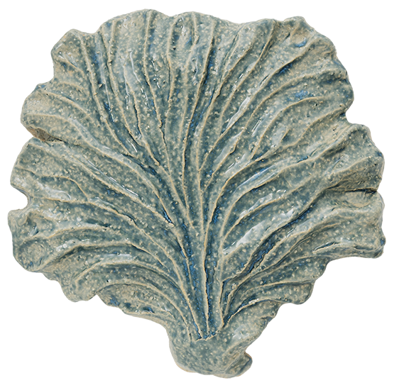 The Poster Club Art Prints Seaweed No.02 Wandrelief 21x21 blau