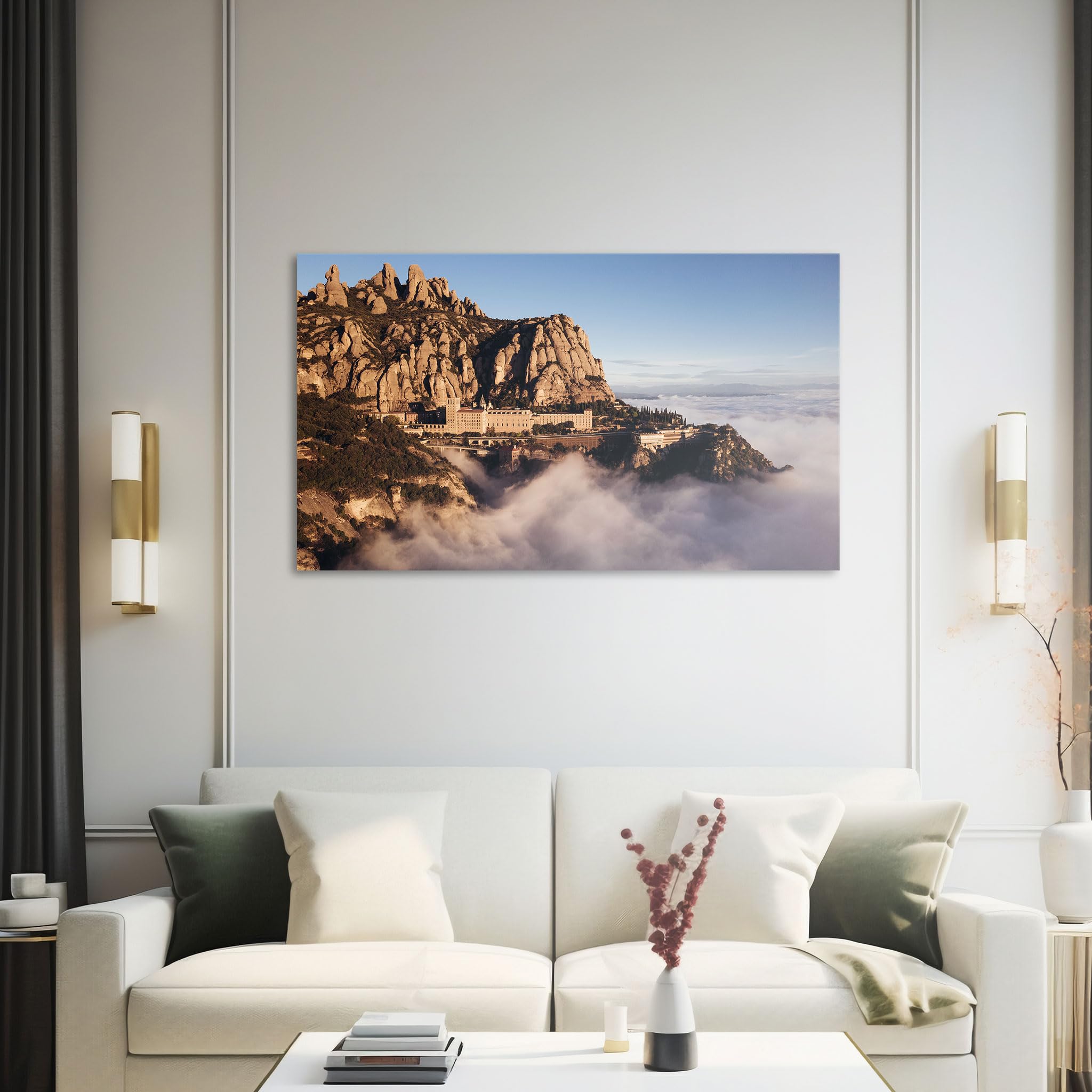 Hustling Sharks Kloster über den Wolken#1 Wandbild 30x40 cm