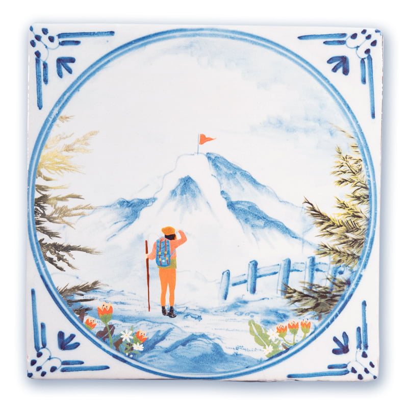 Storytiles Delft Blue Bestemming in zicht Fliese S 10x10 Berg