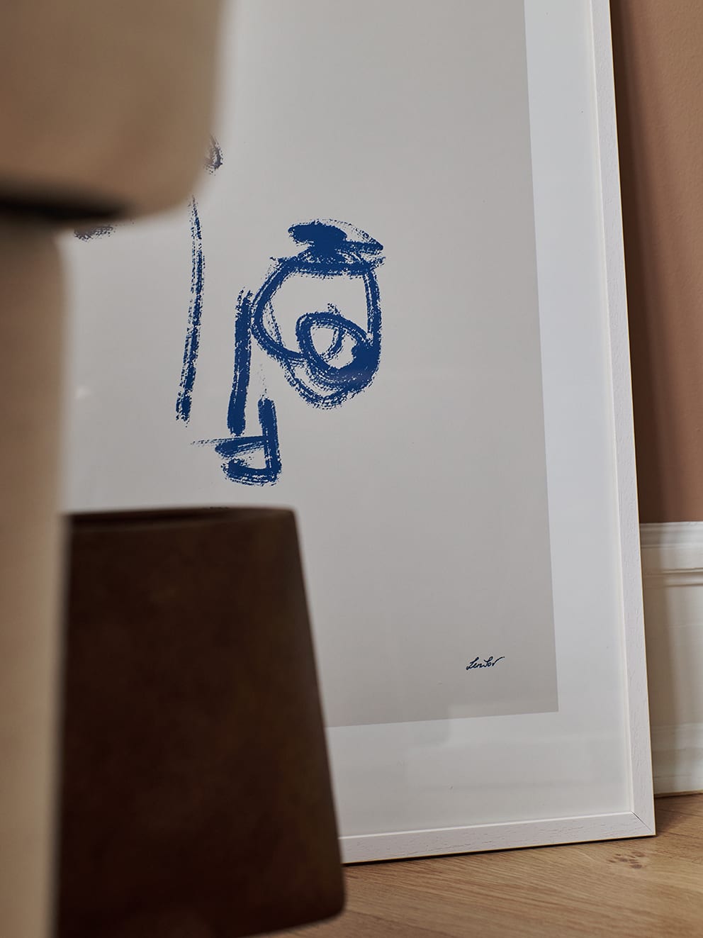 The Poster Club Tres de Cinco Poster 30x40 cm Blau