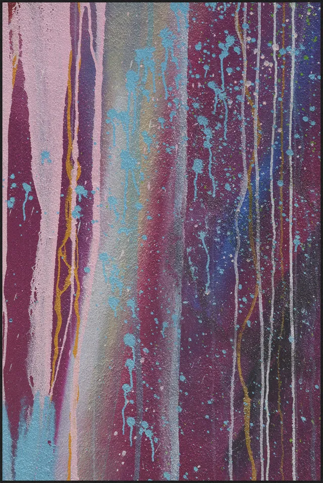 Mineheart Graffiti 4 Teppich 200x300 Lila Grau