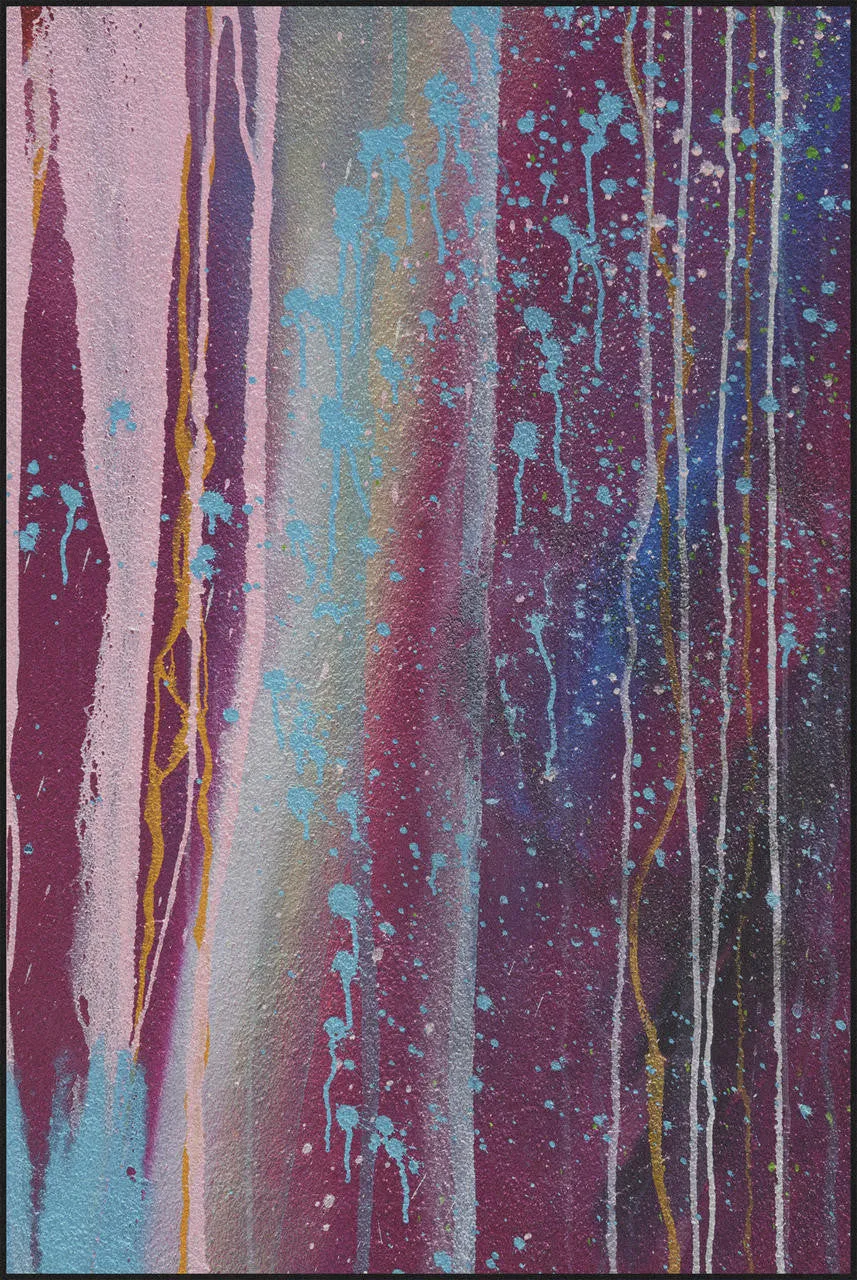 Mineheart Graffiti 4 Teppich 200x300 Lila Grau