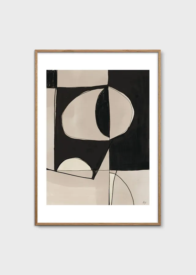 The Poster Club Contraste Kunstdruck 30x40 cm beige