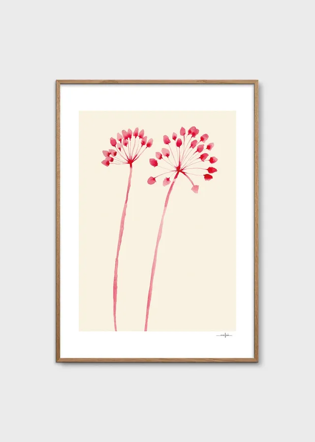 The Poster Club Art Prints Flowers 02 Poster 30x40 cm Beige