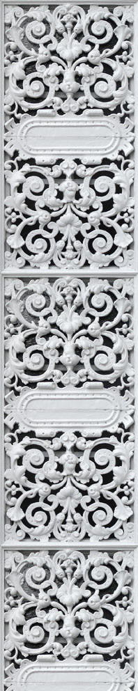 Mineheart Wallpaper Cast Iron Tapete Weiß 52cm Vliestapete