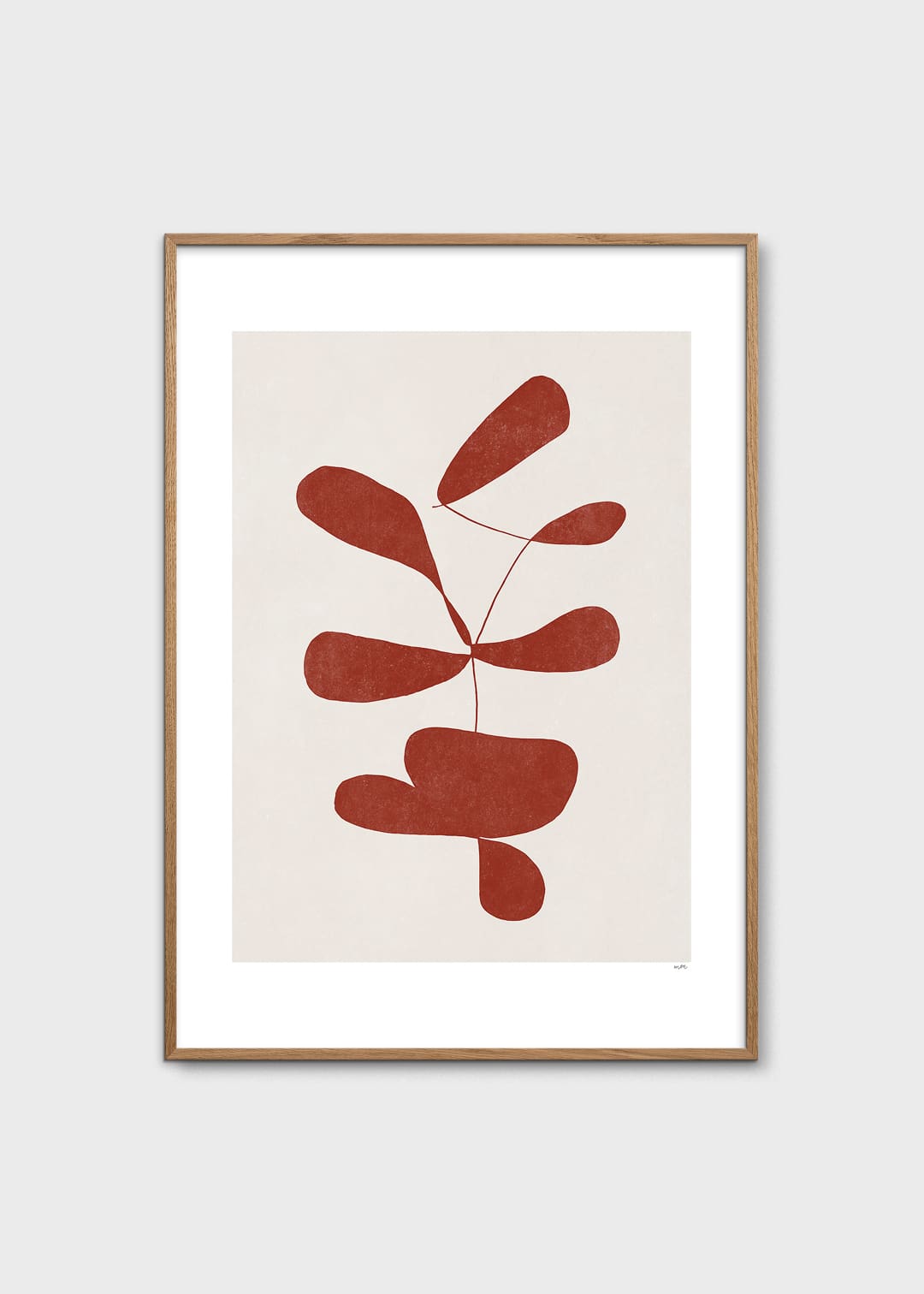 The Poster Club Art Prints Botanik I Poster 30x40 cm beige rot