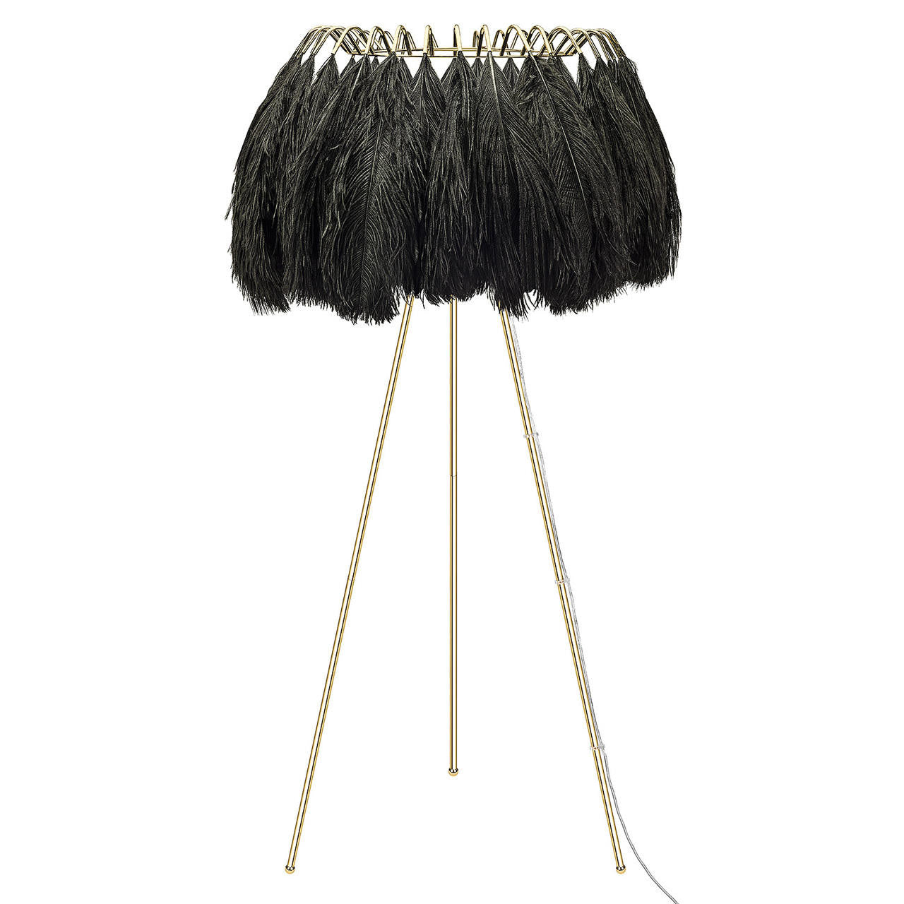 Mineheart Lighting Feather Stehlampe Schwarz 160 cm