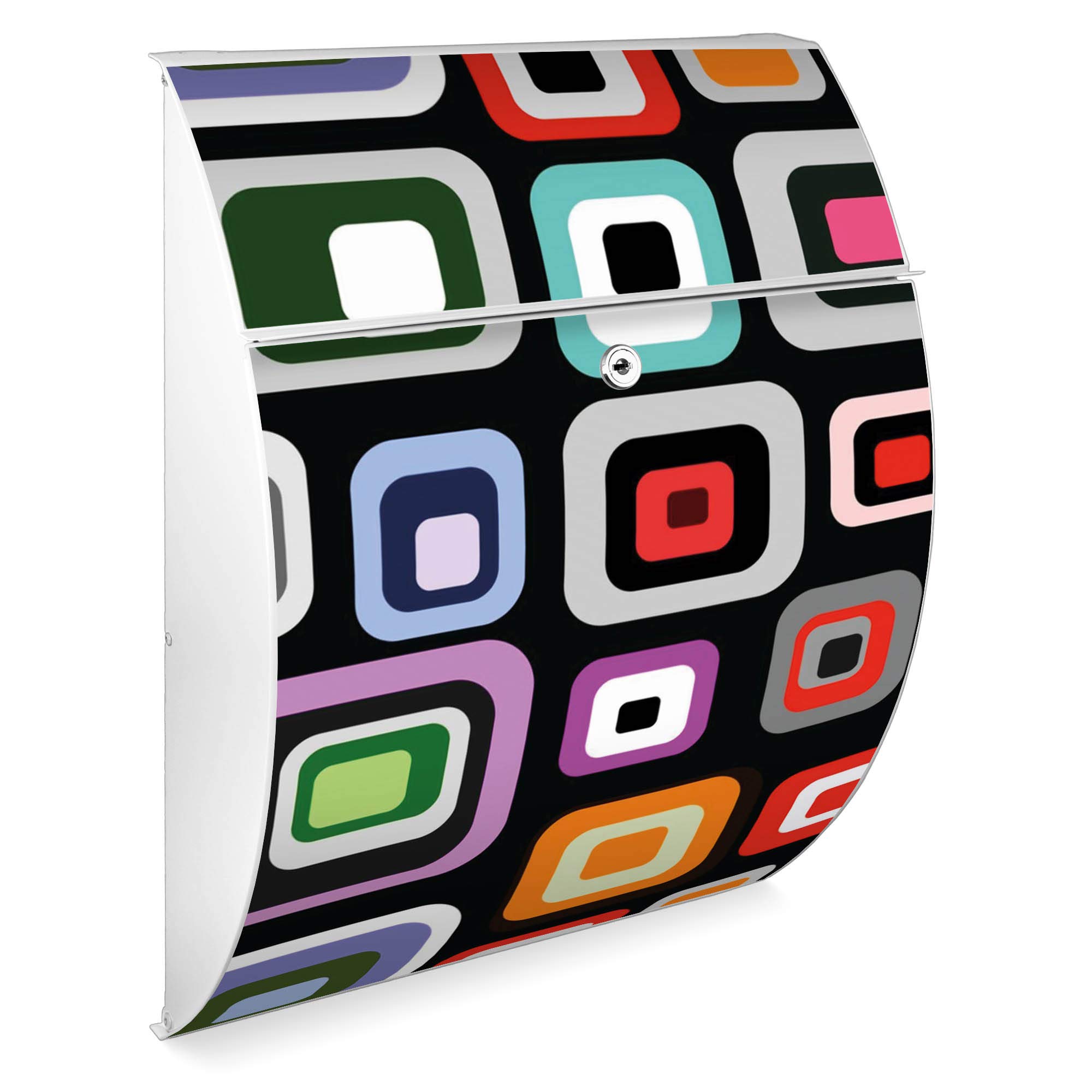 Banjado Riviera Briefkasten Anthrazit Retro A4