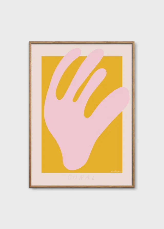 The Poster Club Pink Coral Poster 30x40 cm rosa