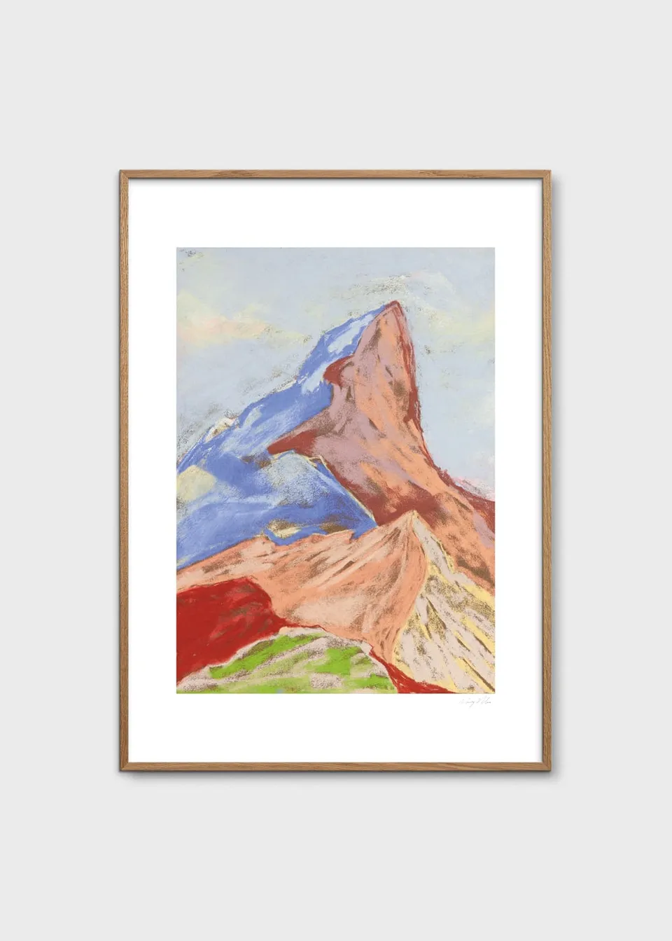 The Poster Club Art Prints Cuillin Ridge IV Poster 30x40 blau