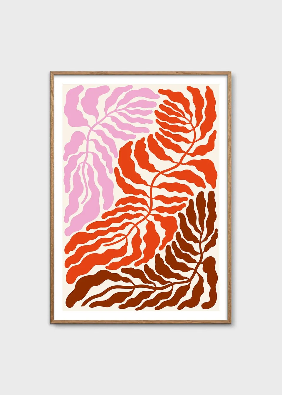 The Poster Club Triple 03 Kunstdruck 30x40 cm rosa