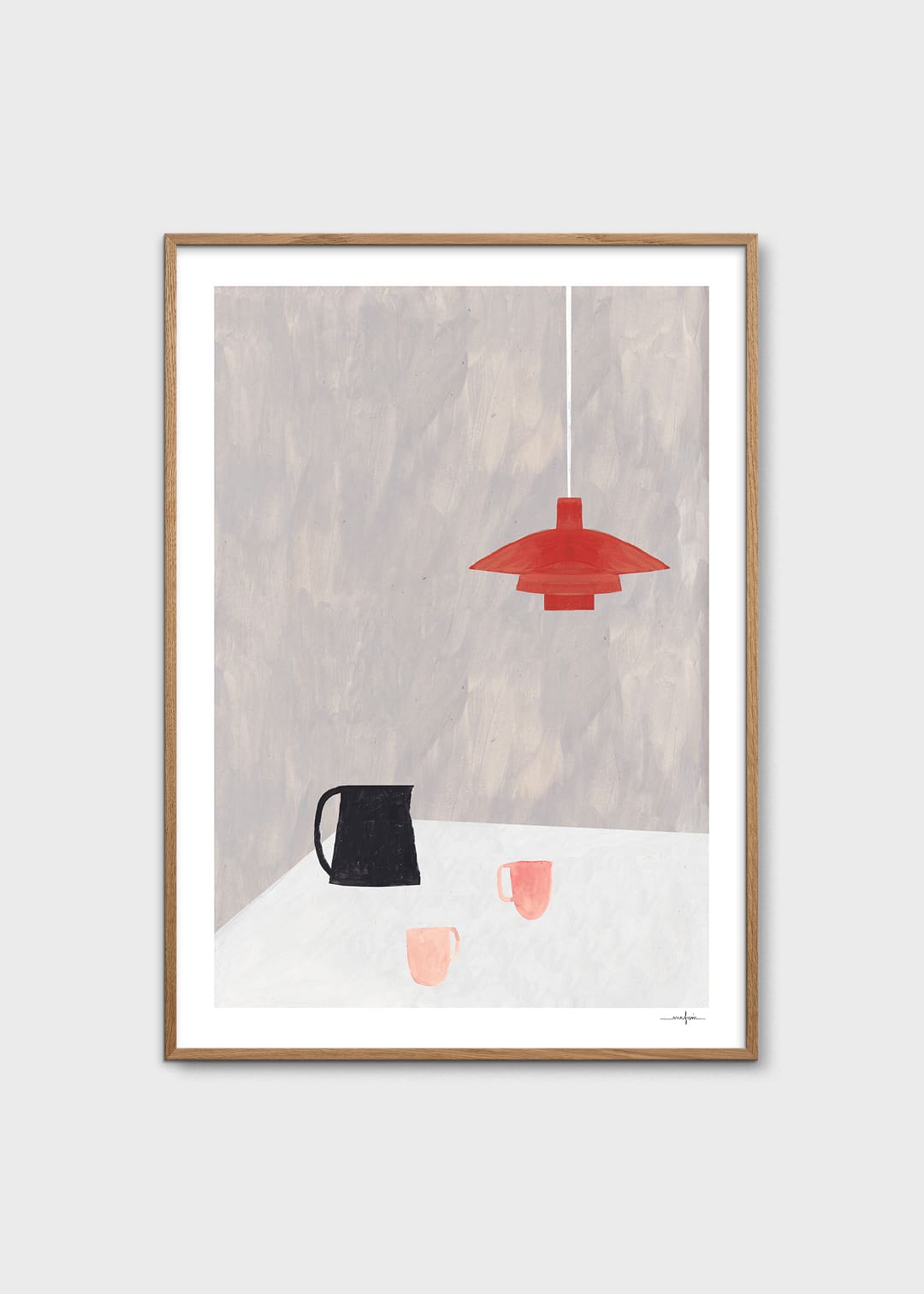 The Poster Club Art Prints Orange Pendant Poster 30x40 Schwarz