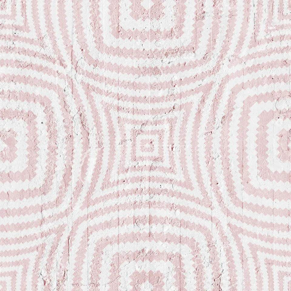 Mineheart Wallpaper Geometric Circles Tapete Rosa Rolle Vlies