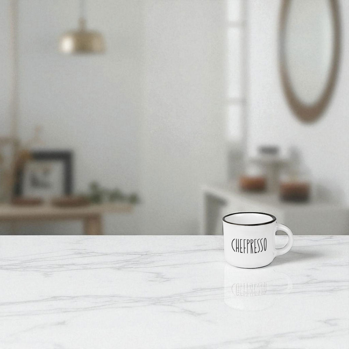 LS-LebenStil Chefpresso Espresso-Tasse 95 ml weiß Spruch