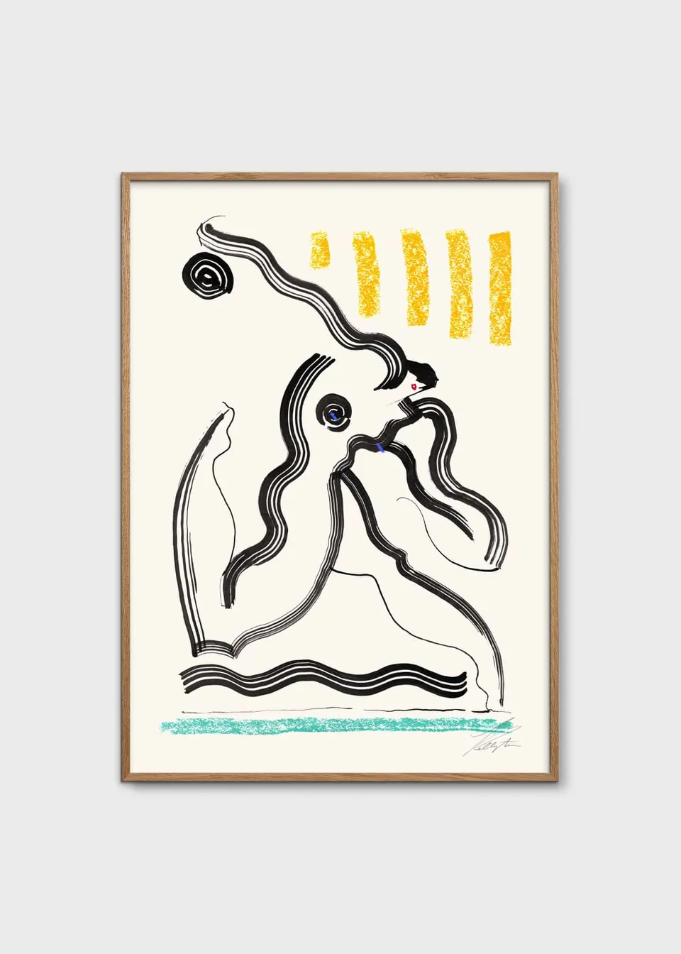 The Poster Club Discus Poster 30x40 cm abstrakt farbig