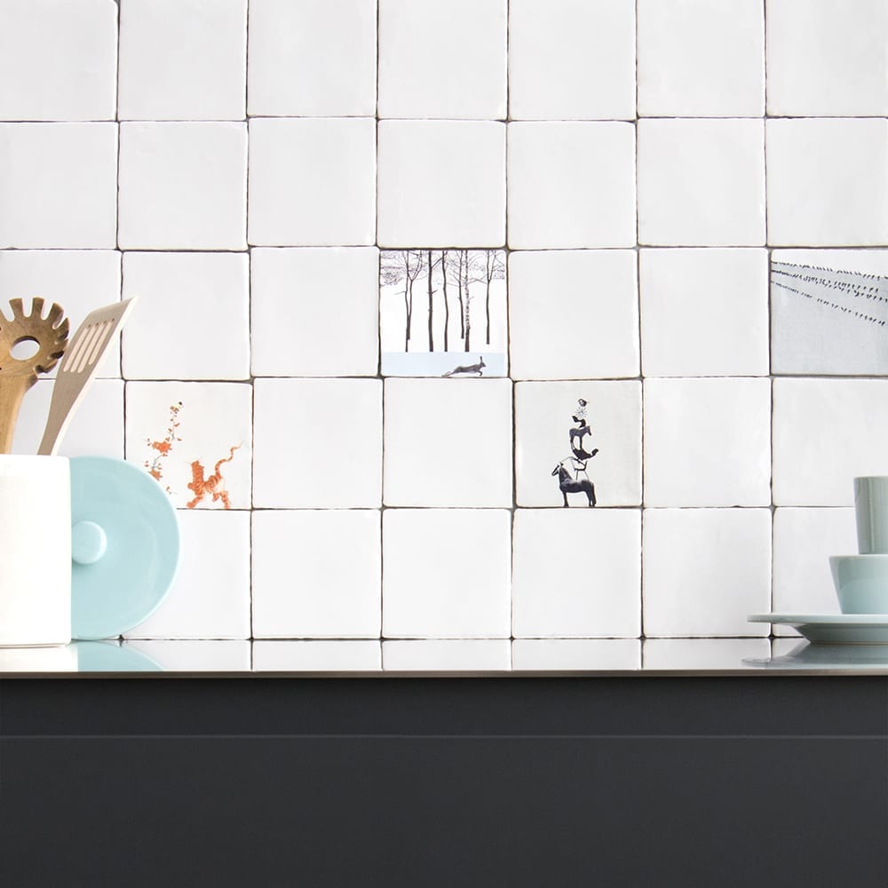 Storytiles Plain tiles Mist grijs Fliese 10x10 cm grau