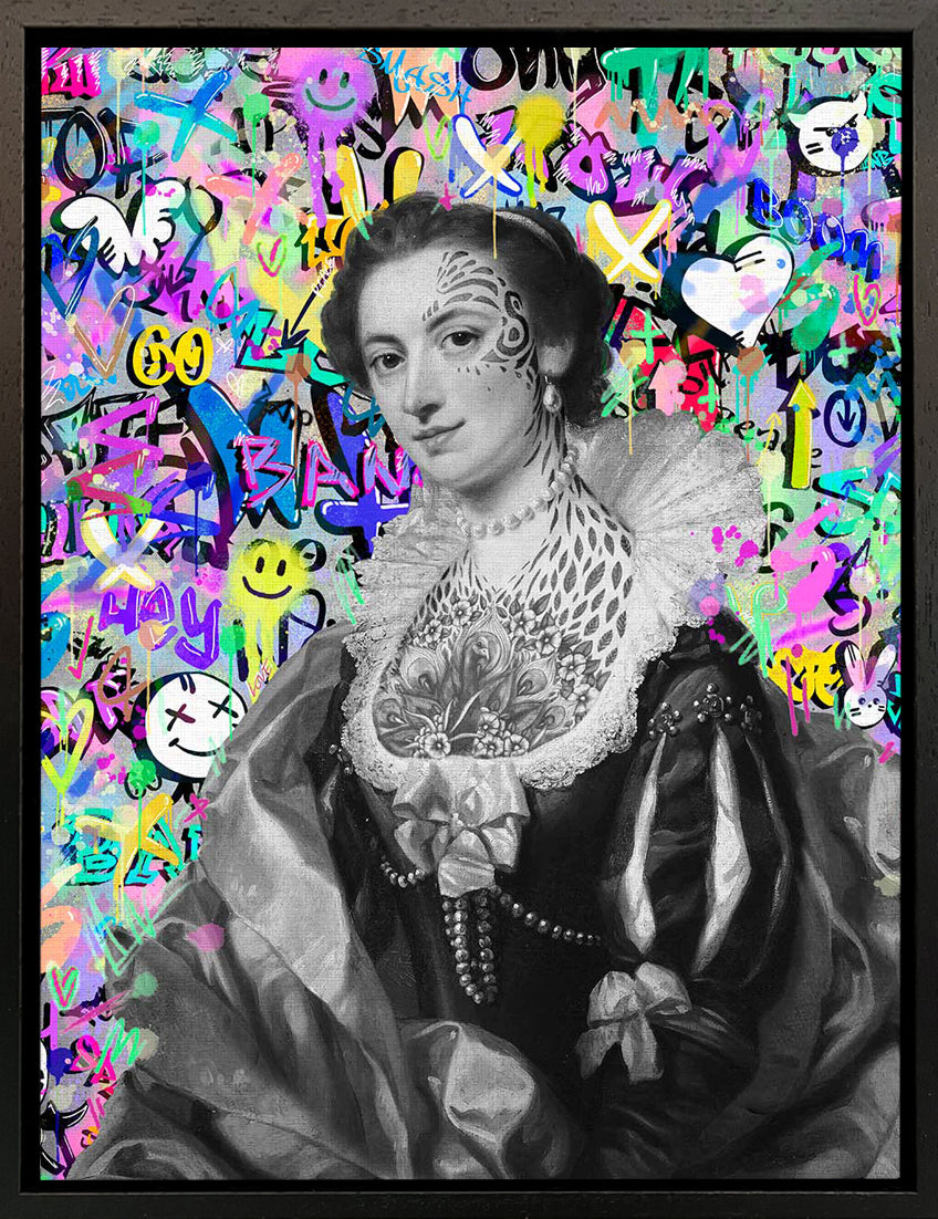 Mineheart Pop Graffiti Maria Wandbild 30x41cm Pop-Art
