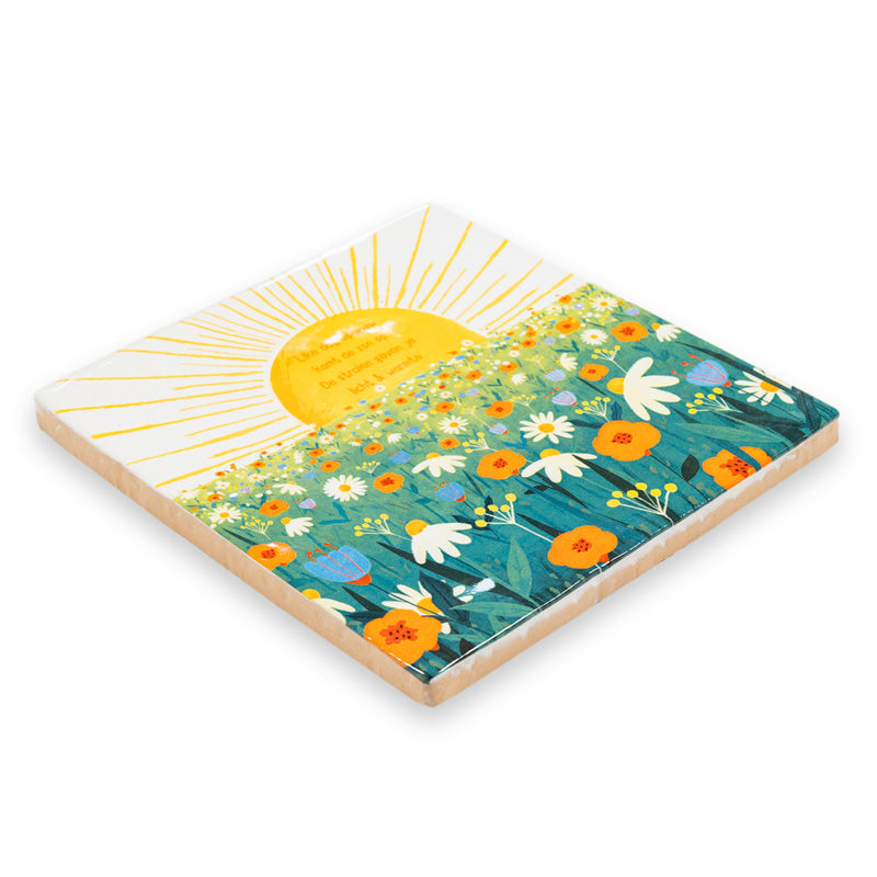 StoryTiles Delft Blue Sun will shine Fliese S 10x10 cm mit Text