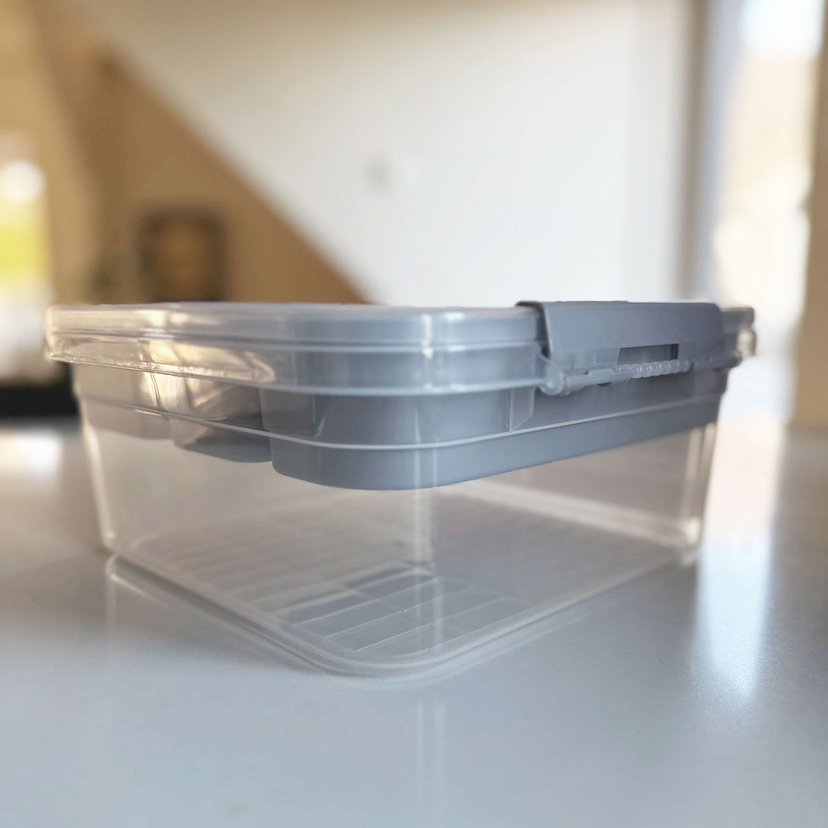 LS-LebenStil Möbel & Wohnen Sortierbox Aufbewahrungsbox Grau 26cm