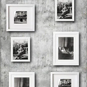 Mineheart Wallpaper Picture Frame Tapete Schwarz-Weiß Vlies