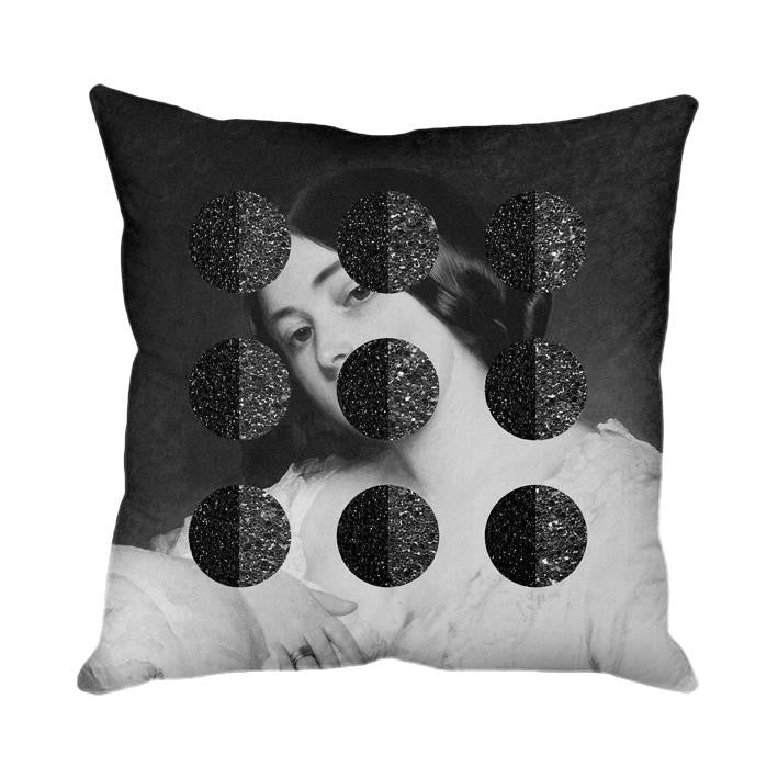 Mineheart Blink Kissen 45x45 schwarz Portrait