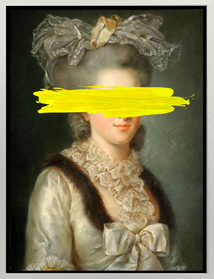 Mineheart Yellow Mark Leinwandbild Portrait 40x50 cm