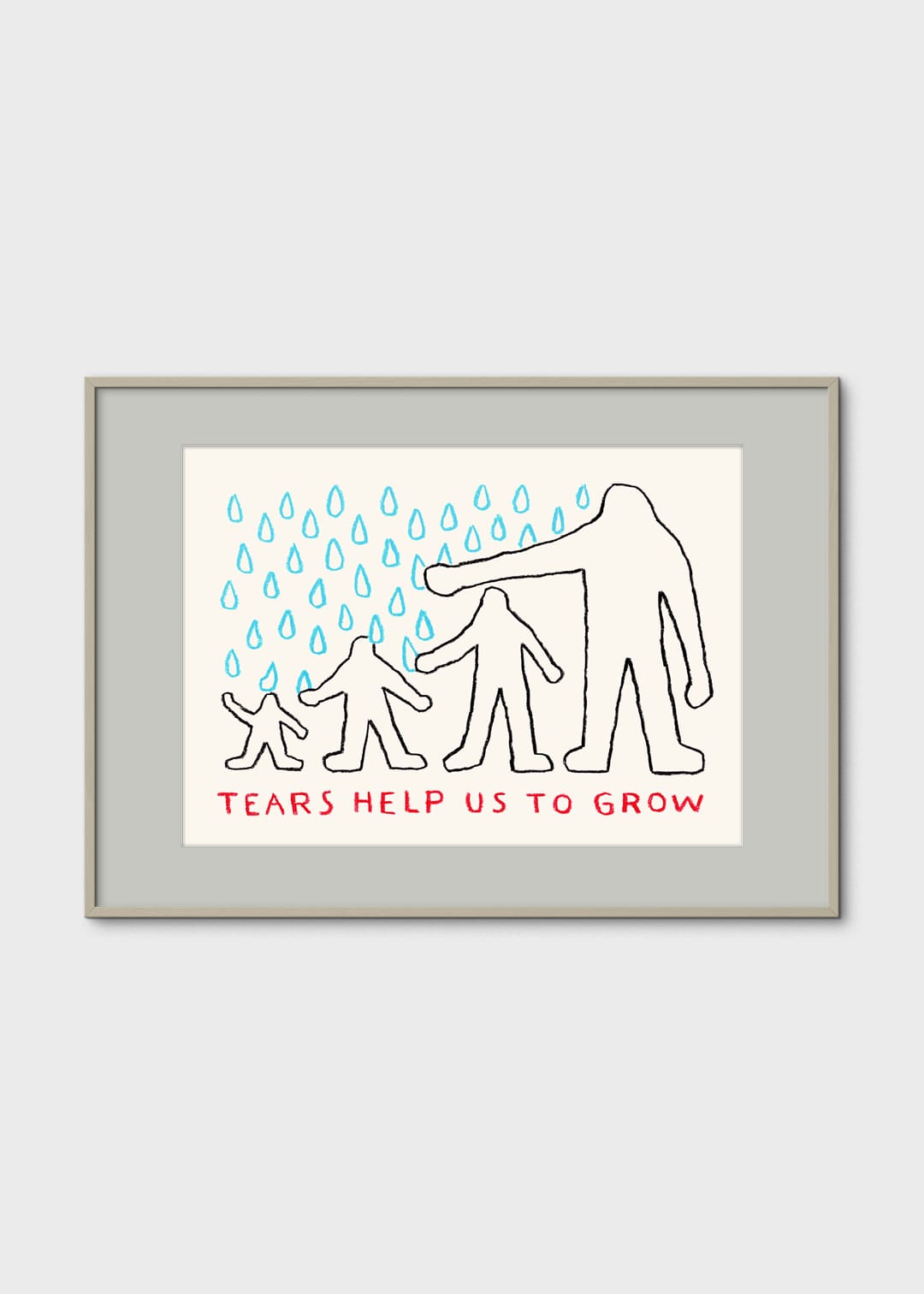 The Poster Club Art Prints Grow Poster A4 blau schwarz