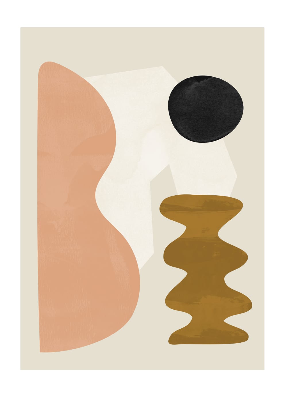 The Poster Club Sculptural 02 Poster 30x40 cm abstrakt