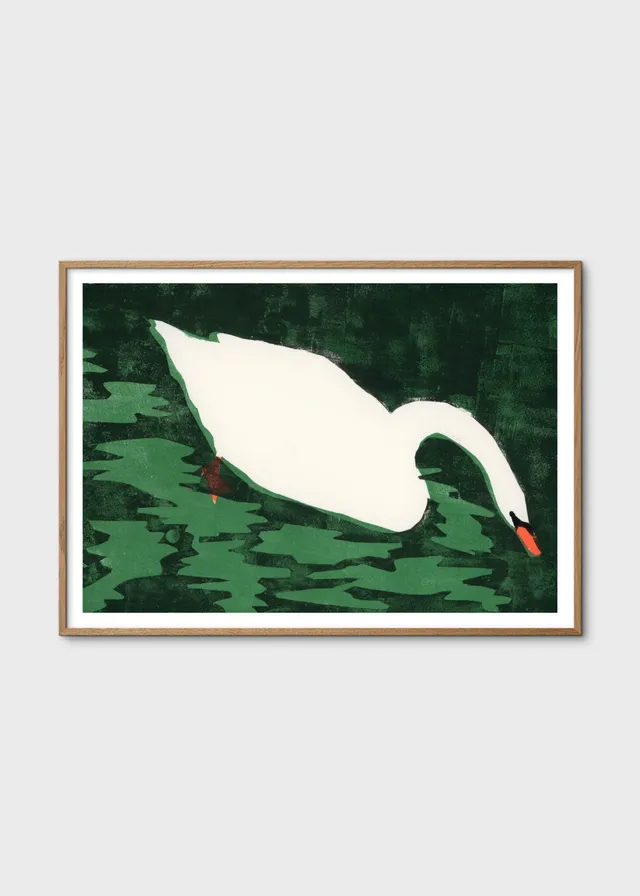 The Poster Club Art Prints Cisne Blanco Kunstdruck 30x40 grün