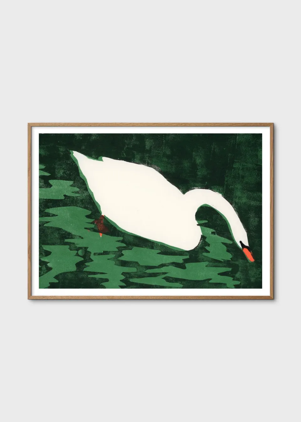 The Poster Club Art Prints Cisne Blanco Kunstdruck 30x40 grün