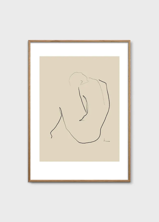 The Poster Club Rise Poster 30x40 cm beige abstrakt