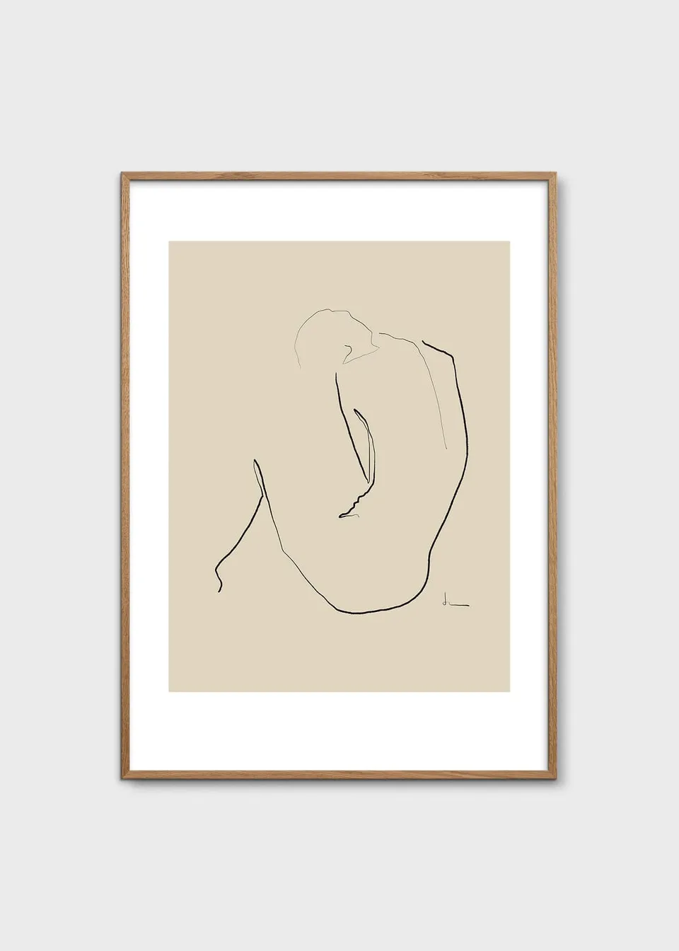 The Poster Club Rise Poster 30x40 cm beige abstrakt