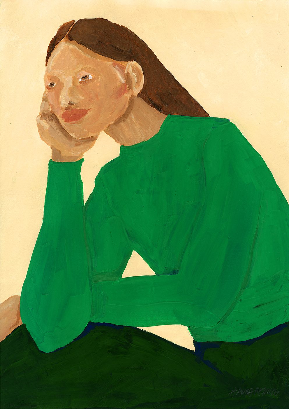 The Poster Club Green Guise Poster 30x40 cm Grün Abstrakt
