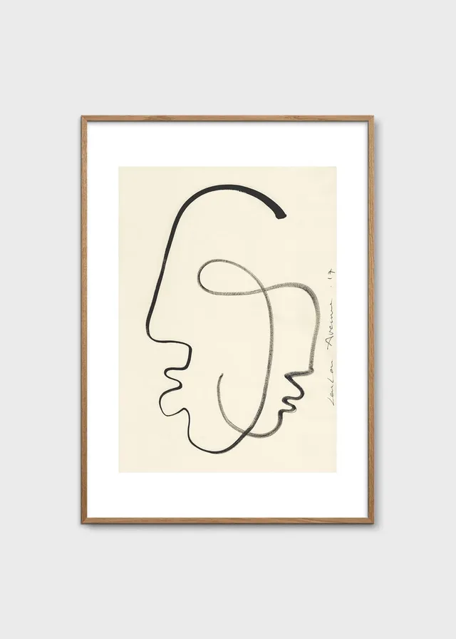 The Poster Club One Soul Poster A4 beige Line Art