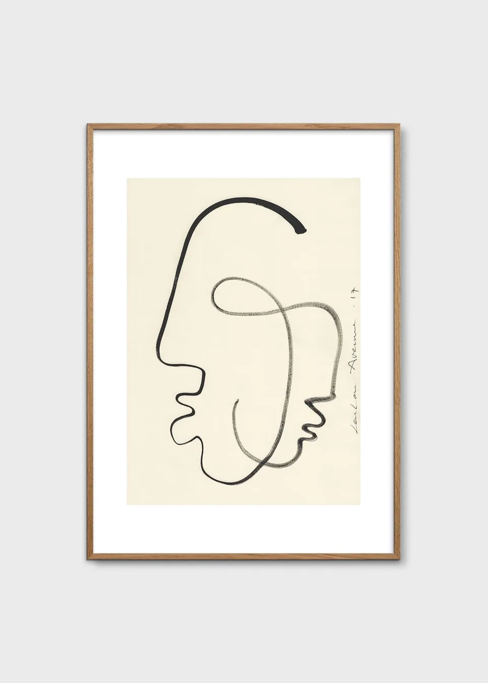 The Poster Club One Soul Poster A4 beige Line Art