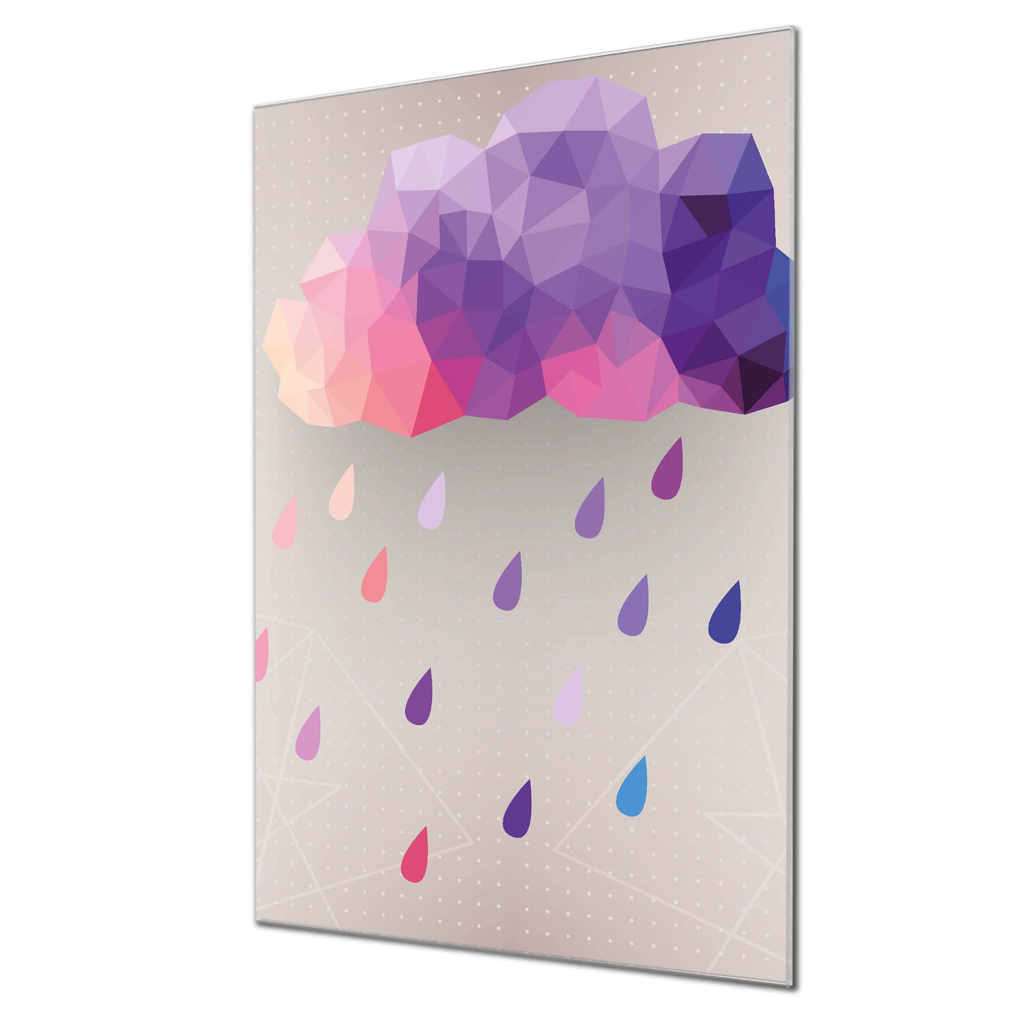 Banjado Magnettafel Regenwolke Magnetboard 60x40 cm Kinder
