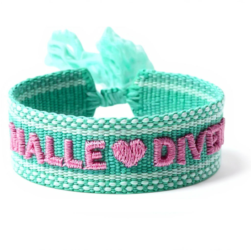 LS-LebenStil Statement Armband Malle Diven türkis rosa