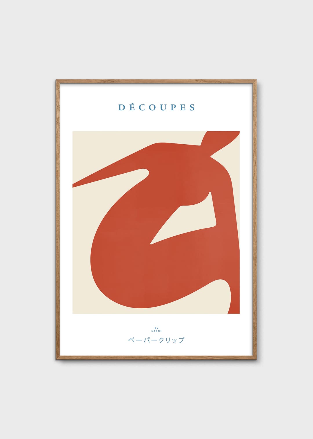 The Poster Club Decoupes Poster 30x40 cm beige-rot