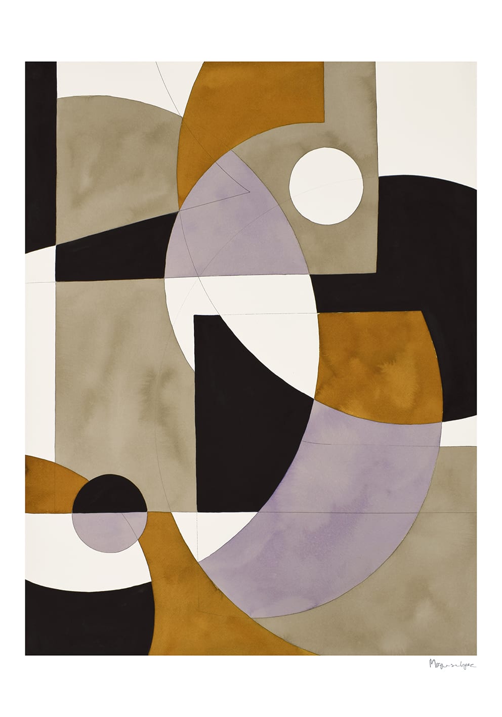 The Poster Club Composition 02 Kunstdruck 50x70 cm beige
