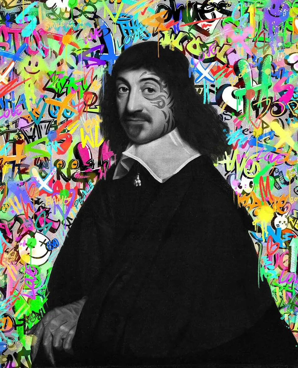 Mineheart Wall Art Pop Graffiti Renato Wandbild 30x41 cm