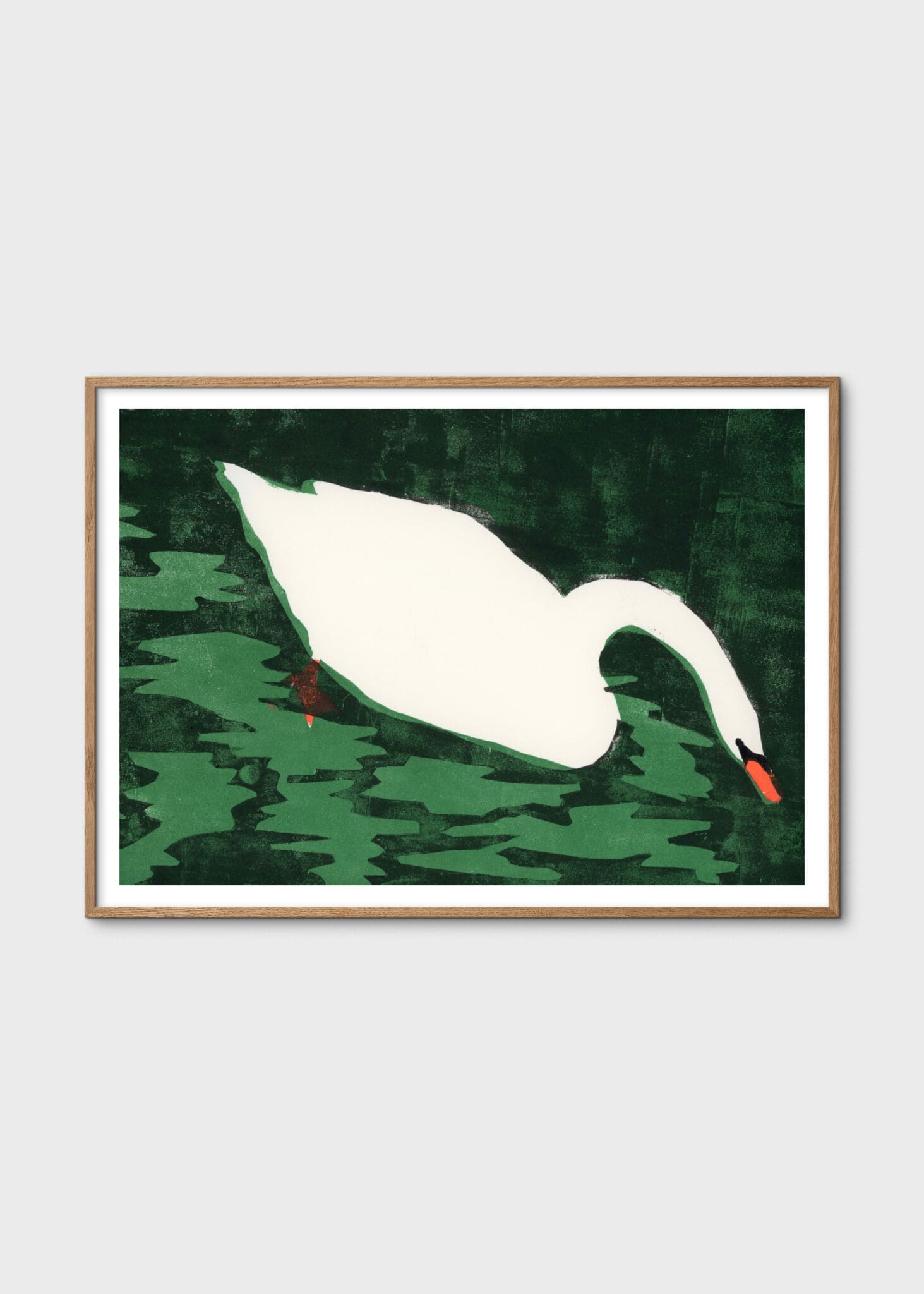 The Poster Club Art Prints Cisne Blanco Kunstdruck 30x40 grün